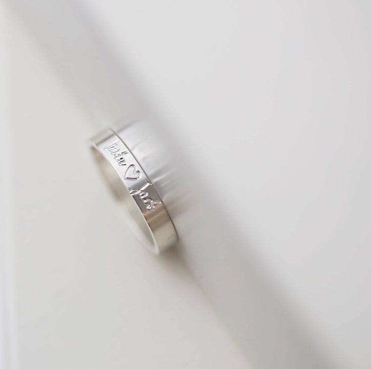 Personalized Ring with Name Engraving
