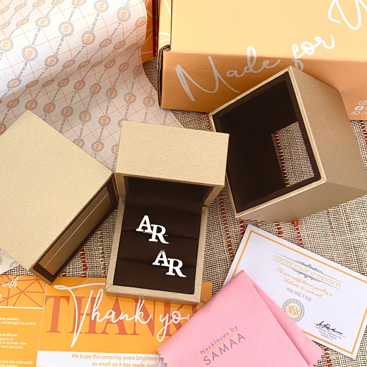 Customized Cufflinks with Initials