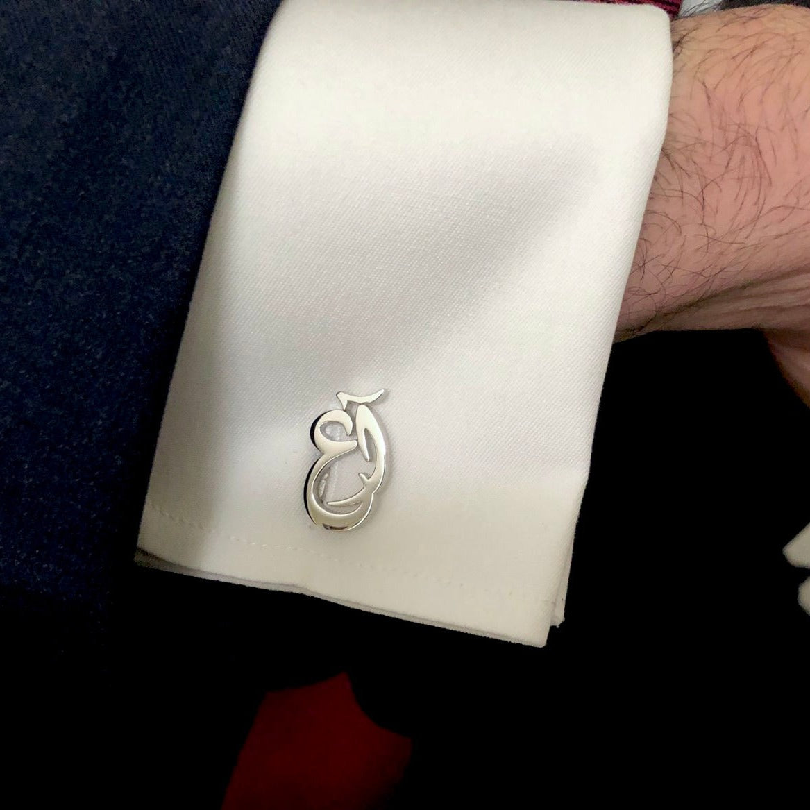 Customised Cufflinks with Arabic Letters