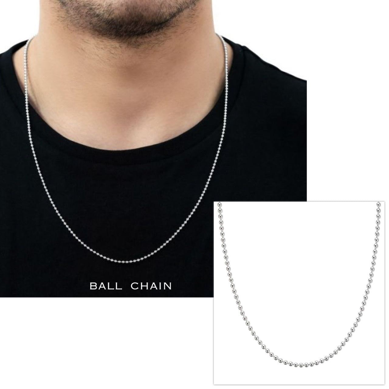 Men's Square Bar Necklace with Engraving
