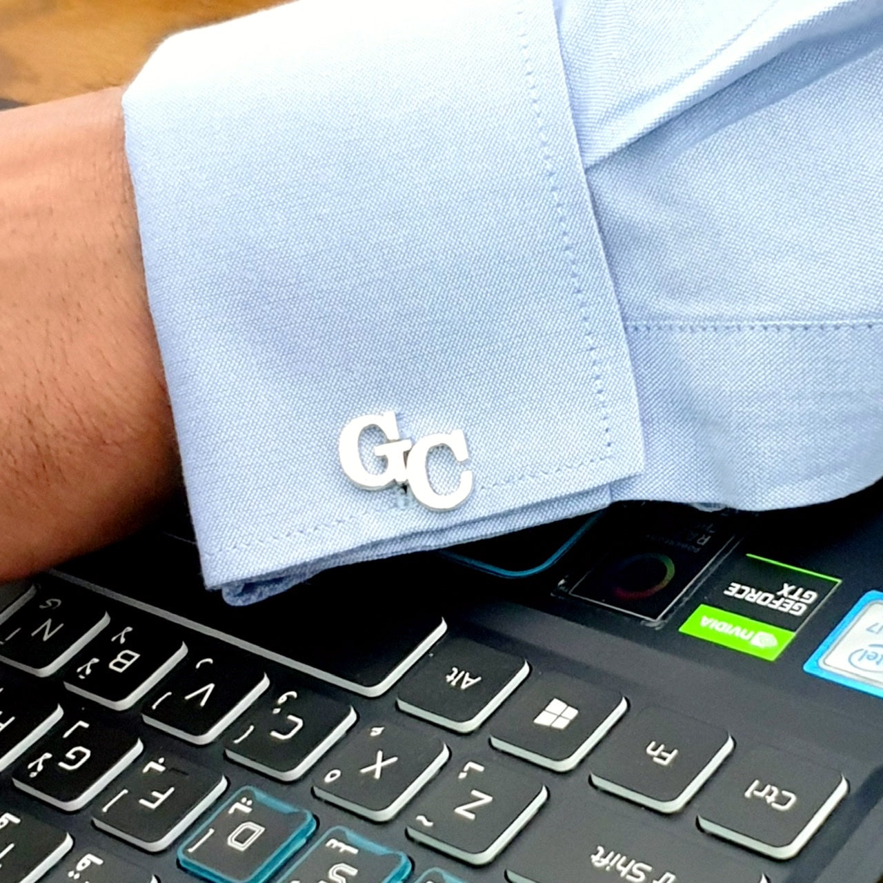 Customized Cufflinks with Initials