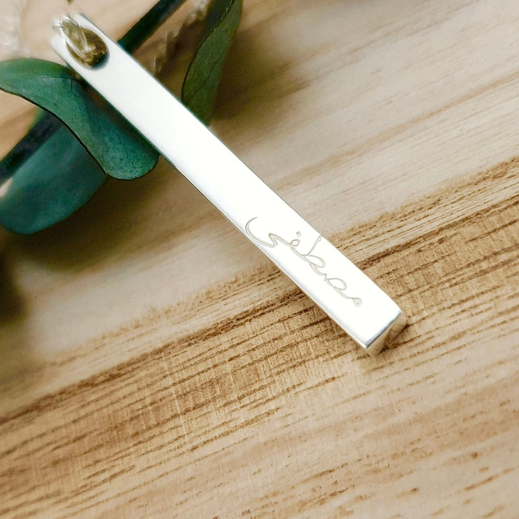 Arabic Bar Necklace for Men