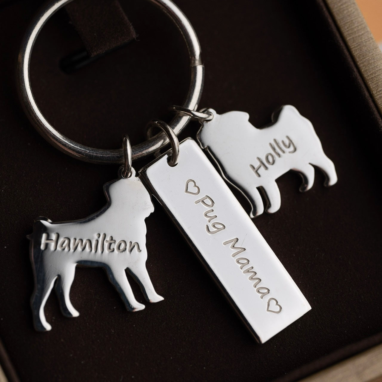 Customized Key Ring with Pet’s Charms