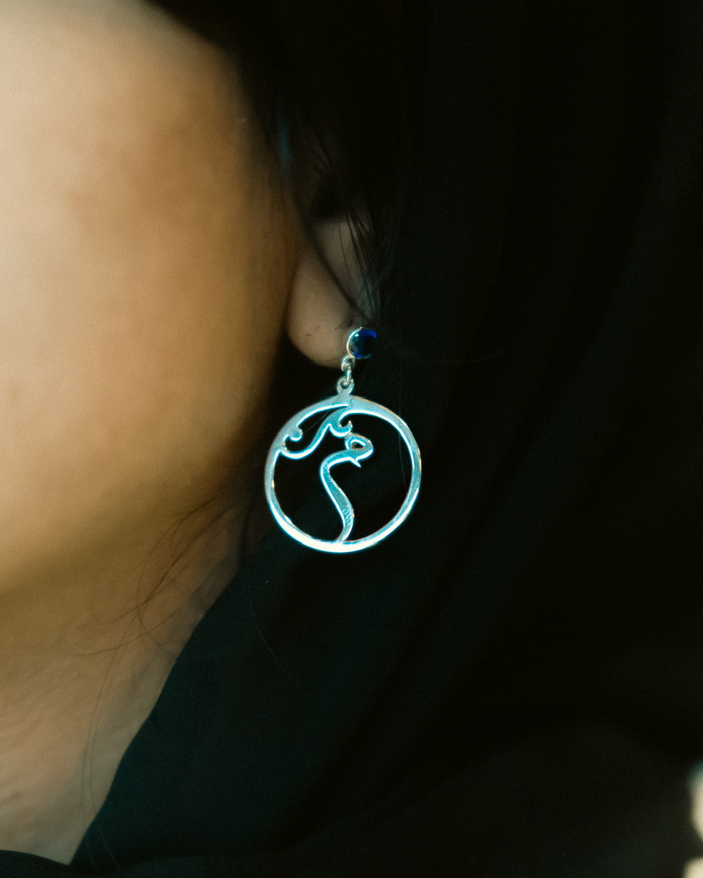 Personalized Earings in Round Shape